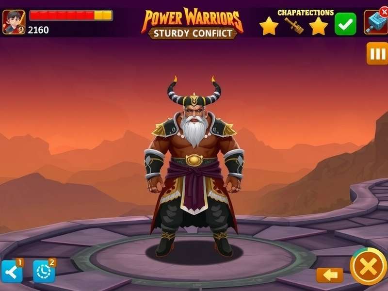 Power Warriors Sturdy Conflict Game Screenshot